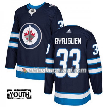 Winnipeg Jets Dresy Dustin Byfuglien 33 Adidas 2017-2018 Modrá Authentic - Dětské